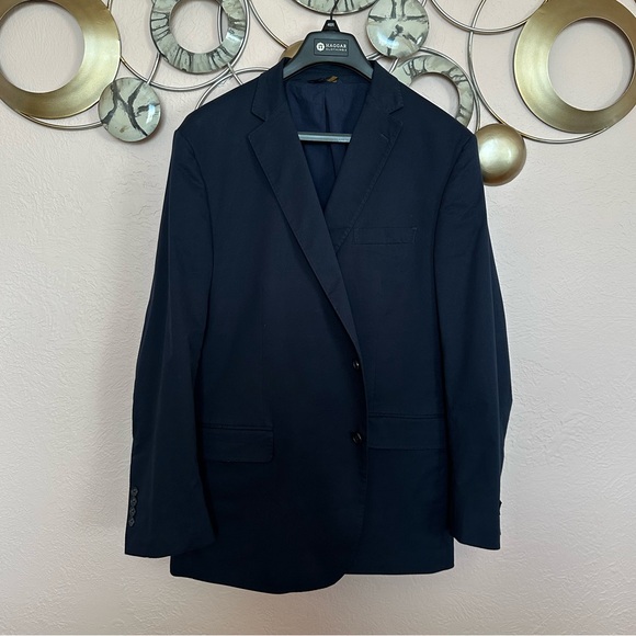 Brooks Brothers Classic Fit Navy Suit Jacket 48R